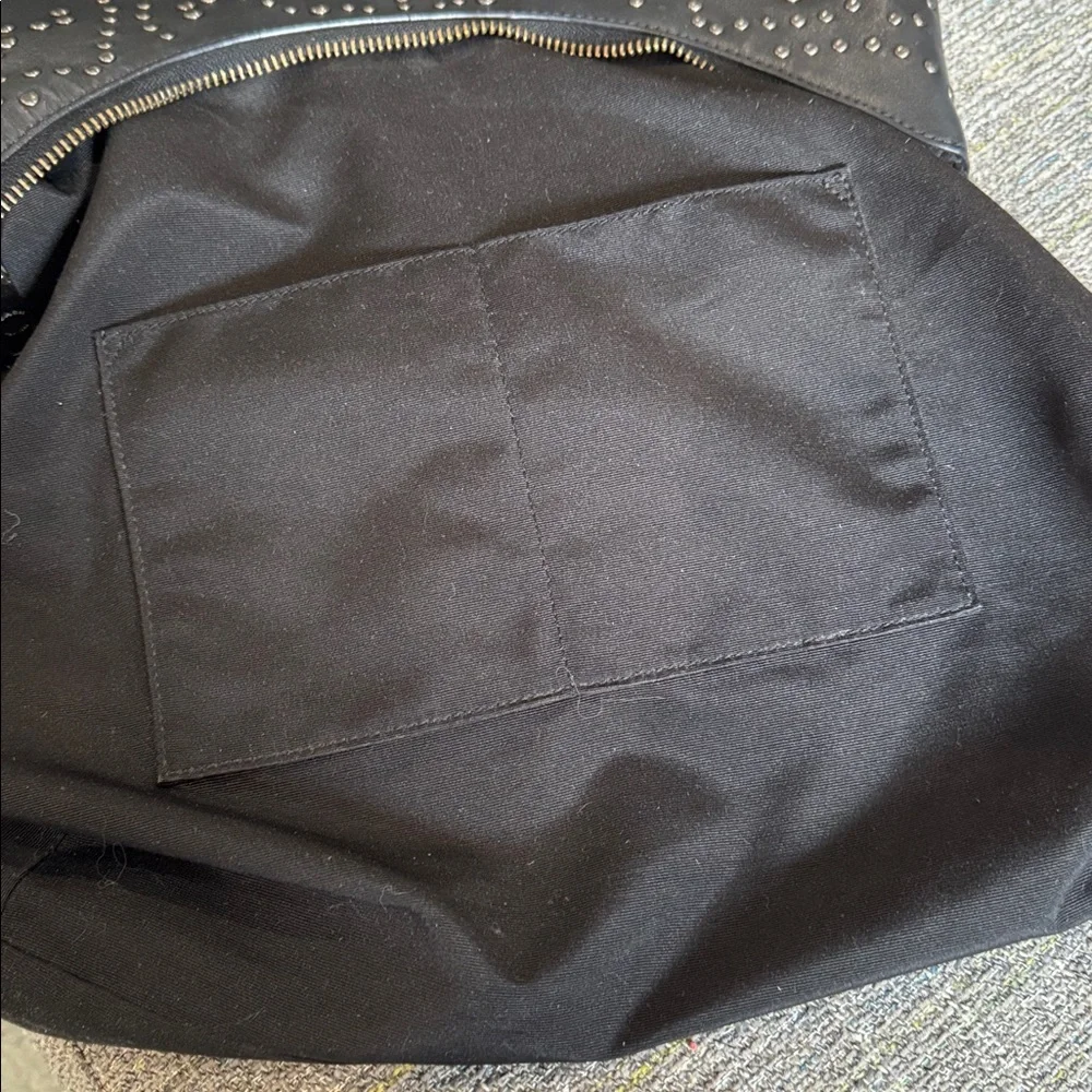 Coach Celeste Studded Black Leather Hobo Shoulder Top Zip Bag F35203 2015